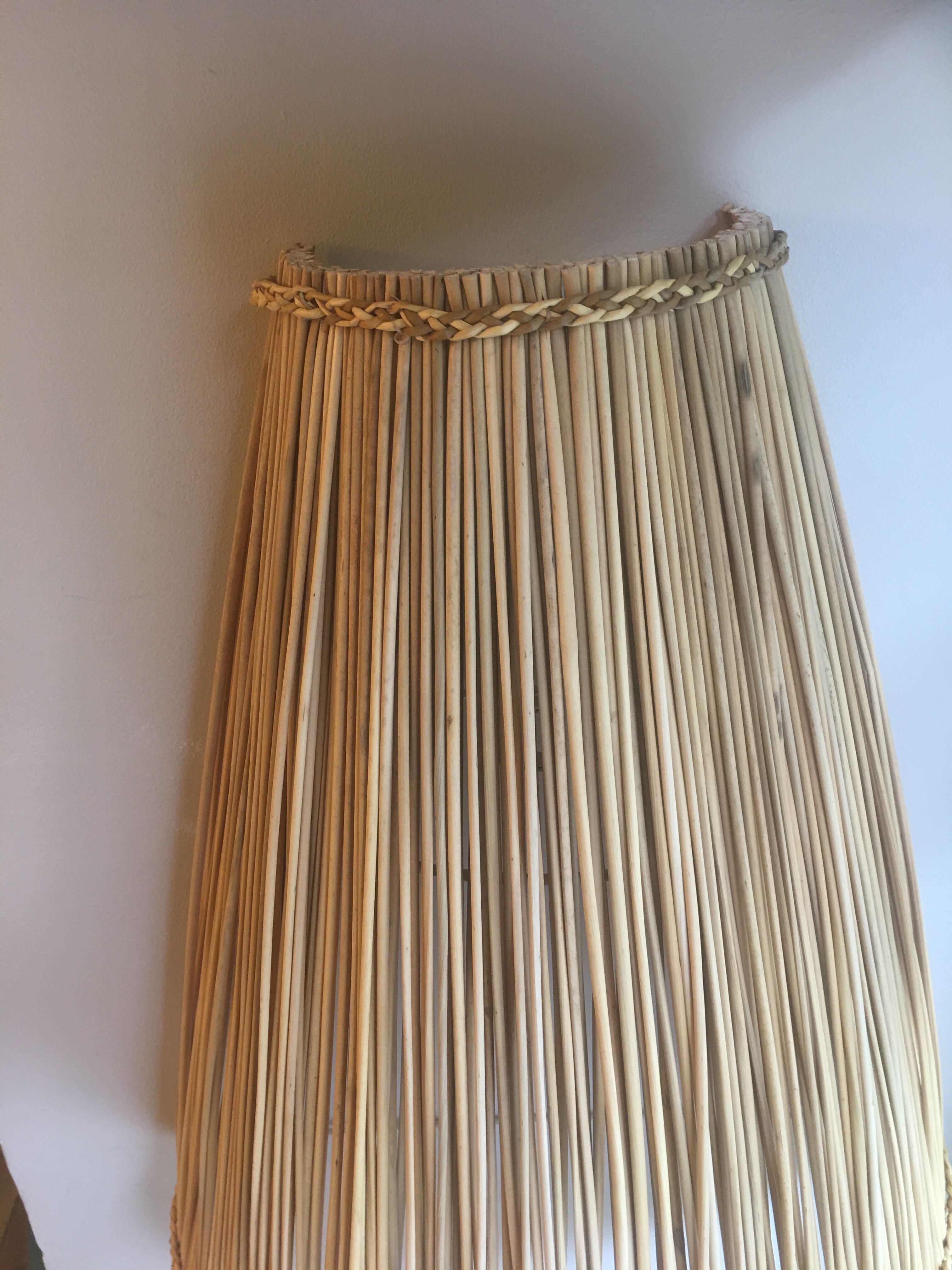 Pair of rush wall lamps