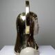 Virgin bust with halo, glazed ceramic, vintage/antique craftsmanship.