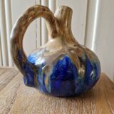 jug or carafe signed Gilbert Méténier enamelled stoneware