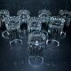 Set of 8 AVIGNON juice or whisky longdrink glasses in Saint-Louis crystal 16cm Ht