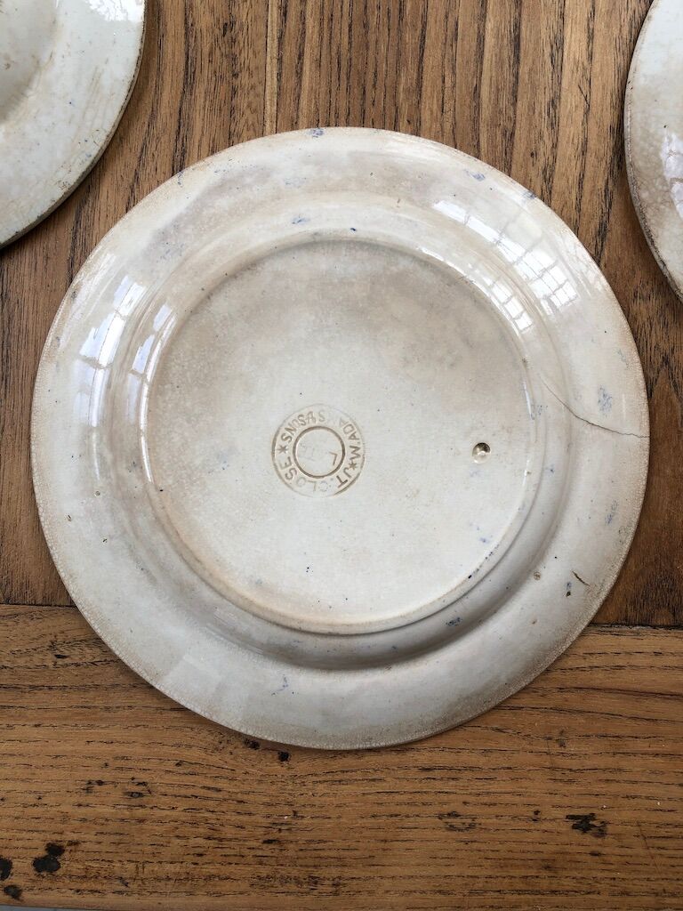 Set assiettes « chinoiserie » anglaises Adams & Sons