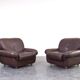 Mid-Century Italian Lounge Chairs, 1970s, Set of 2.