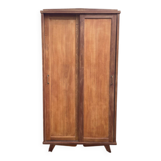 Scandinavian wooden wardrobe