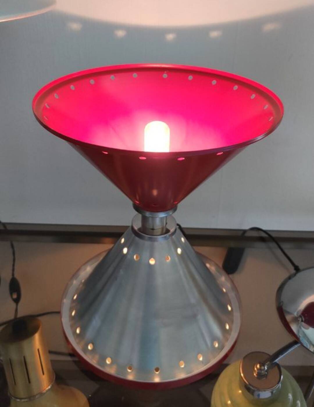 Vintage Space age diabolo lamp 1960