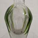 Engraved glass vase decorated with fish from the 60s/70s