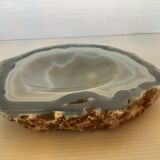 Vide poche cendrier agate bleue