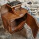 French Art Deco bedside table with a marble top, circa 1930.