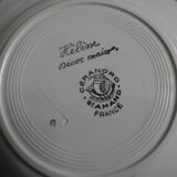 6 Céranord St Amand vintage soup plates 50s