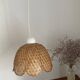 Vintage rattan flower pendant
