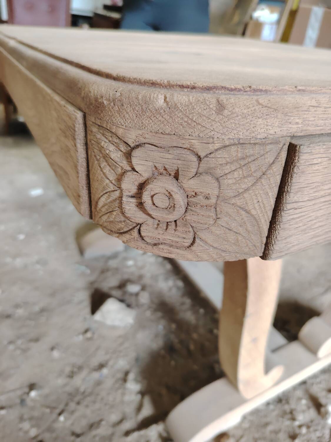 Table bois art déco
