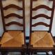 Lot de 4 chaises de salle à manger style Louis XIII
