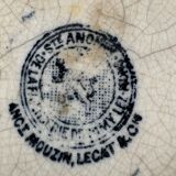 Antique Art Nouveau barbotine jug