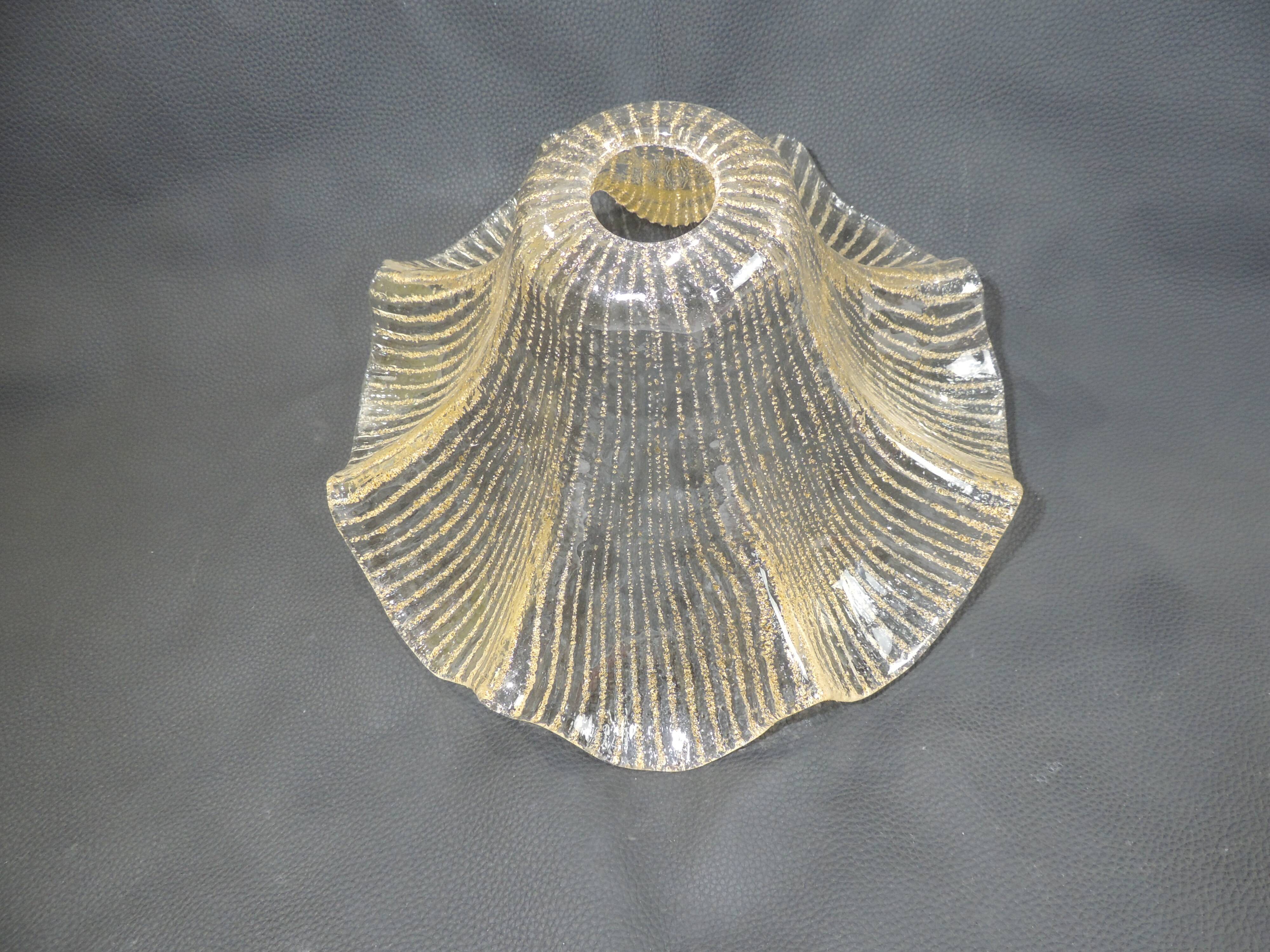 Glass suspension amber/vintage glass