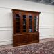 Classic English Bookcase with Glass Doors