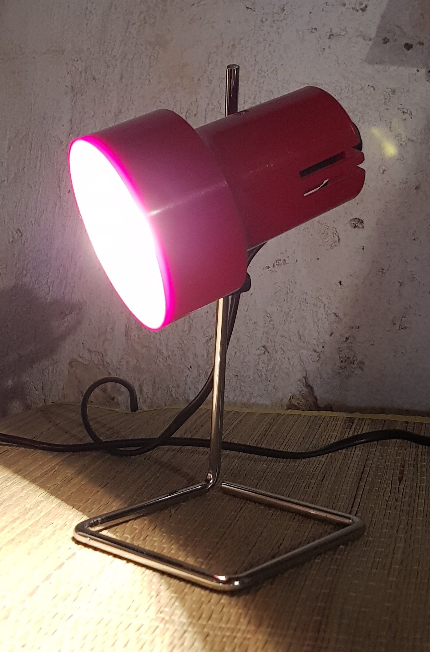 Lampe de bureau 80's rouge
