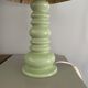 Lampe vintage pastel abat-jour raphia