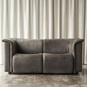 Sofa Karl Wittmann in patinated leather, 1980s