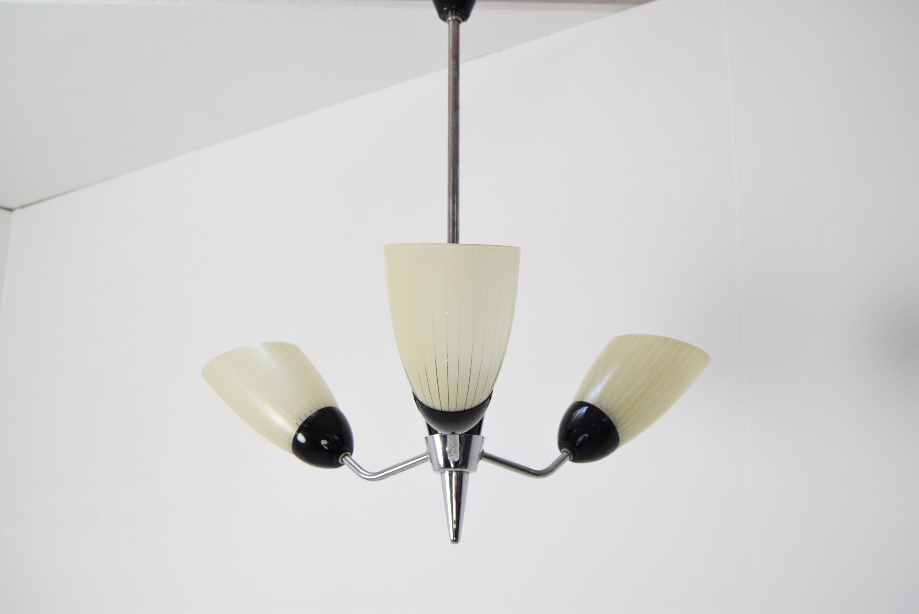Mid-century Chandelier by Drukov,1960's.