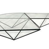 Table basse vintage « ALANDA » de style Paolo Piva