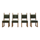 Chaises de salle à manger en chêne massif des années 1950, artisanat danois.