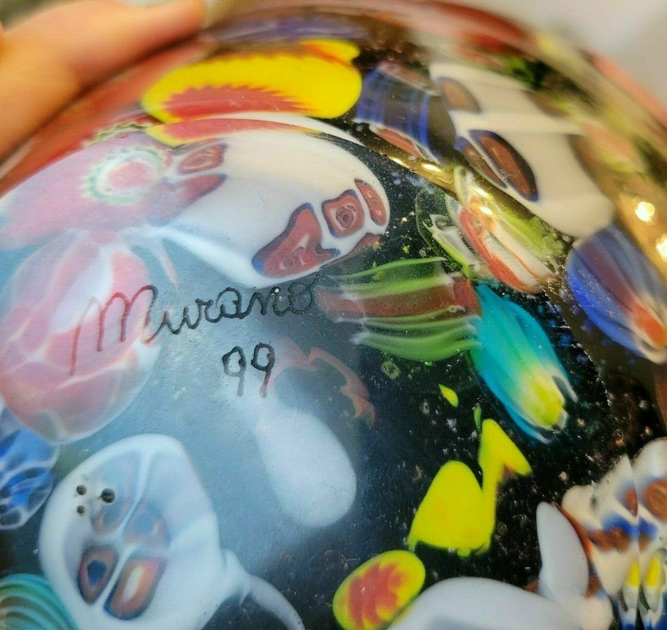 Vase murano millefiori