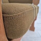 1970s, Danish design, club chair, original very good condition, furniture wool fabric.