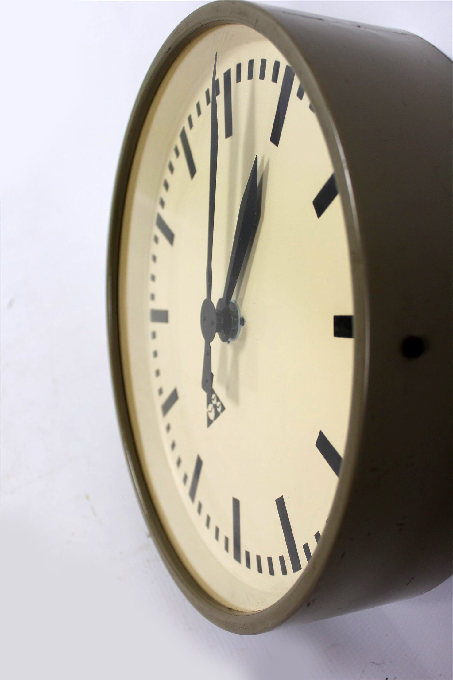 Industrial railway clock by Pragotron, 1960s