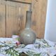 Glazed stoneware single-flower vase signed Jean Dubost, vintage Fr