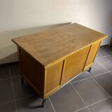 Teacher's desk and chair