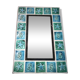 Ceramic mirror Odette Dijeux