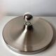Modernist disc wall light in the style of Charlotte Perriand – UFO space age silver – Diameter 35cm