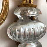 Murano glass flower and foliage wall light Baguès