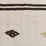 Tapis de couloir contemporain blanc et noir 2x9, 76x263 cm