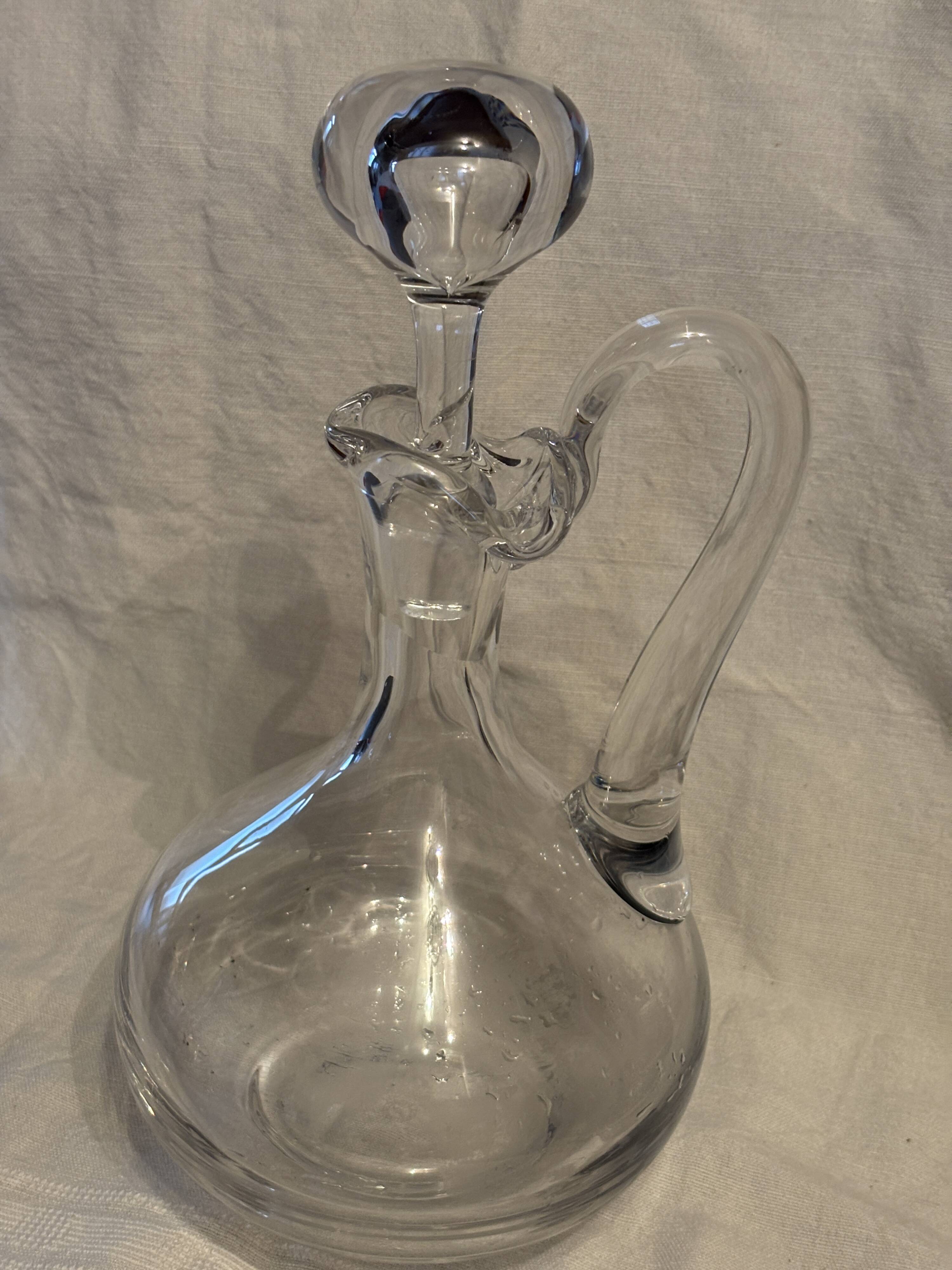 Antique St. Louis crystal carafes