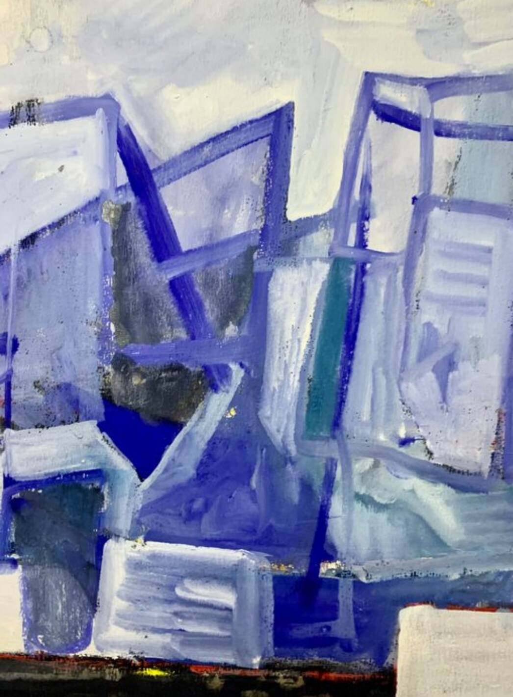 Oil on abstract paper Jean-Marie Planque