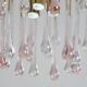 Lady Grace, Chandelier with Pink and Transparent Pendants, Murano Glass, 19
