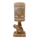 Vintage alabaster table lamp with elephant 1960s