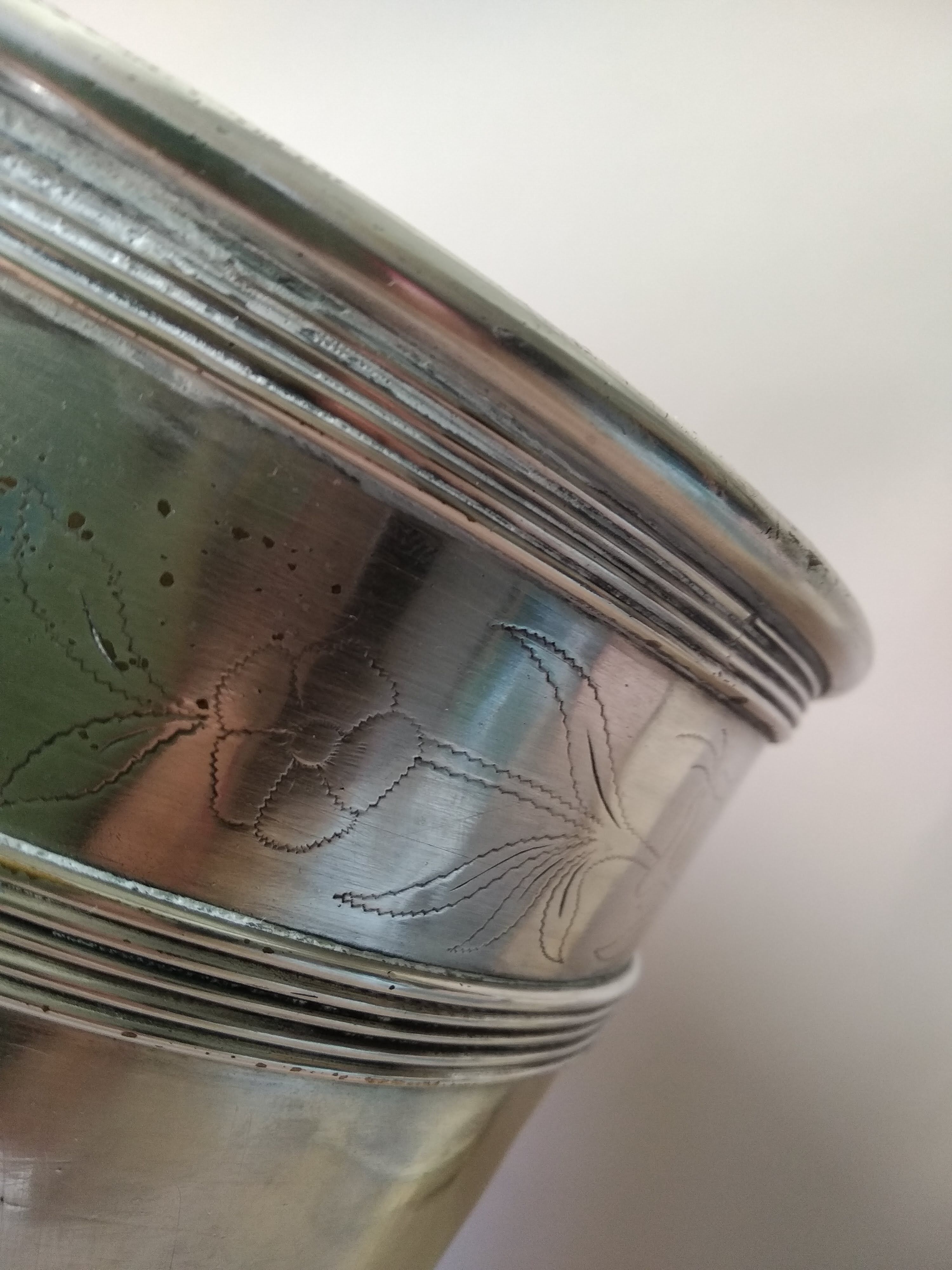 Champagne bucket in silver metal Early XX