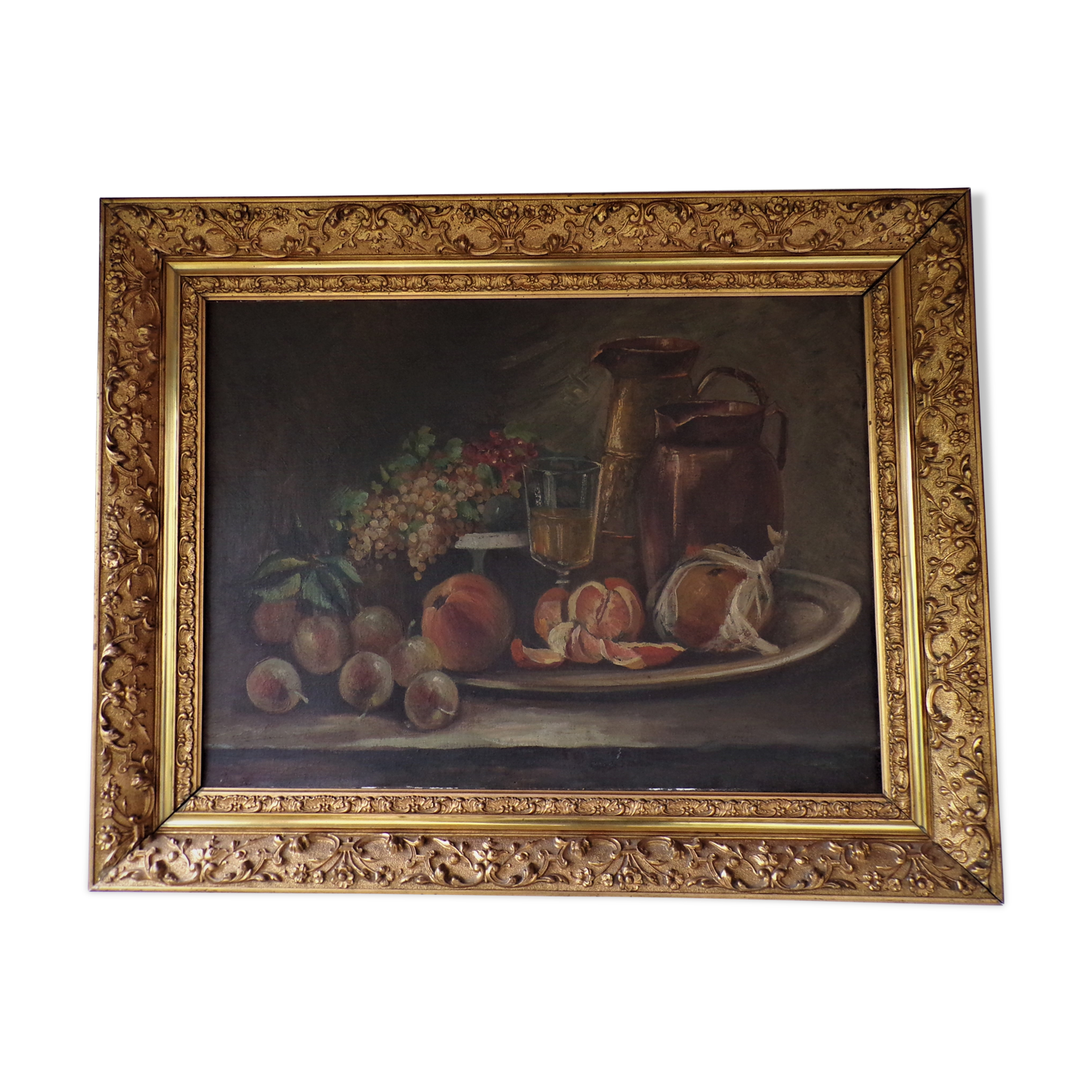 Nature morte sur toile