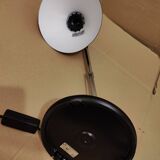 Black desk lamp Aluminor 1980s