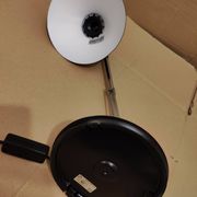 Lampe de bureau noir Aluminor années 80