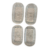 Set of 4 old aperitif dishes - Reims glass