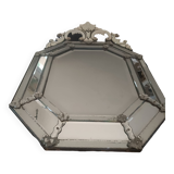 Large octagonal Venetian Murano mirror. Early 19th century