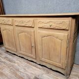 Louis XV period sideboard in solid wood with an air-abrasive finish