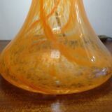 Blown glass mushroom lamp