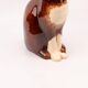 Large glazed ceramic cat figurine - mid-century style - 36 cm