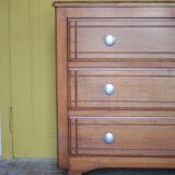 Wooden chest of drawers with 3 drawers, storage furniture, antique furniture, Art Deco.