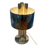 Vintage 1970s metal tubular lamp