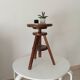 Tabouret de peintre vintage en bois massif