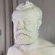 White marble statue bust signed Cassano